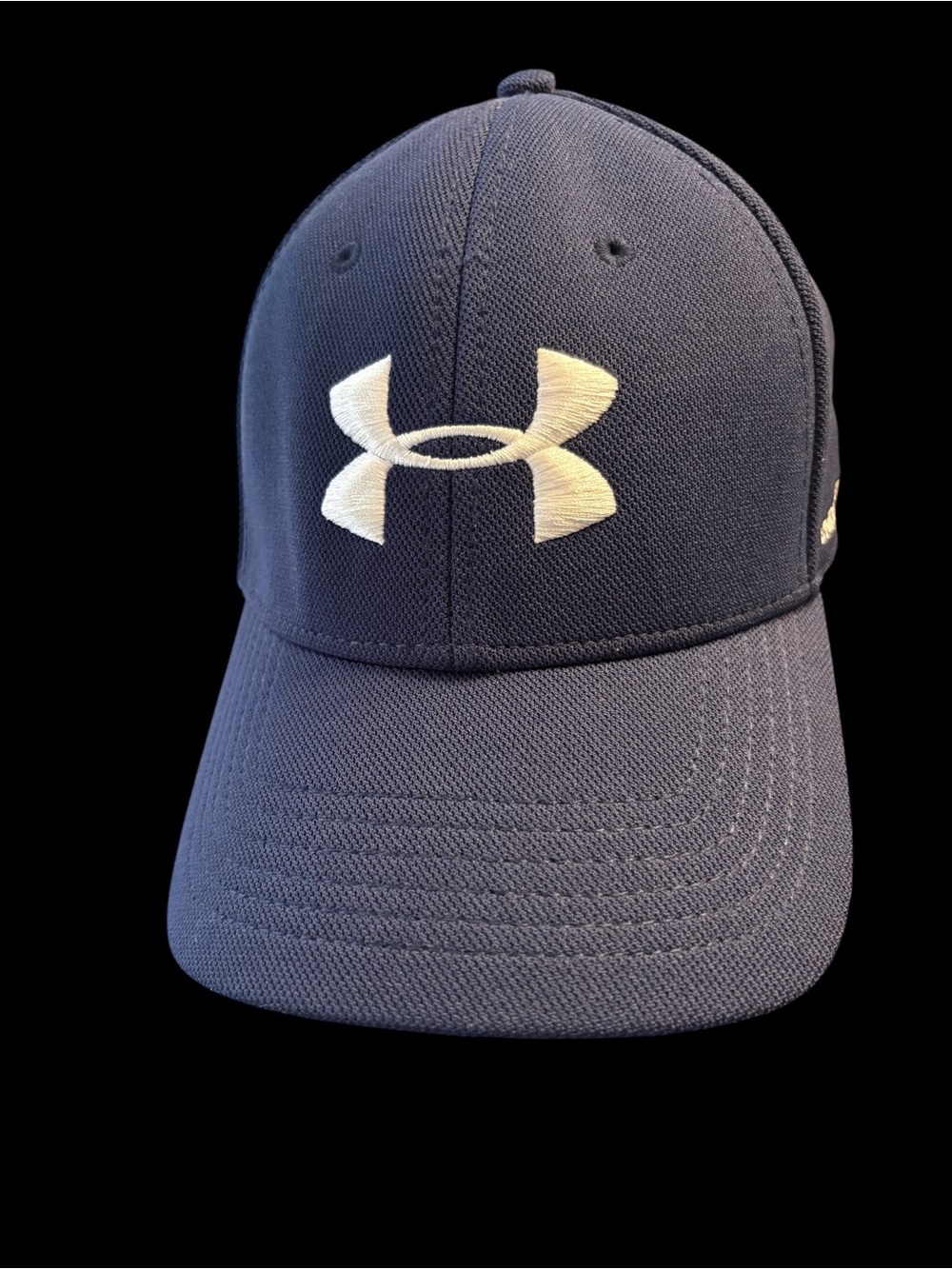 Under Armour Navy Cap with White Embroidered Logo Flex Fit Classic